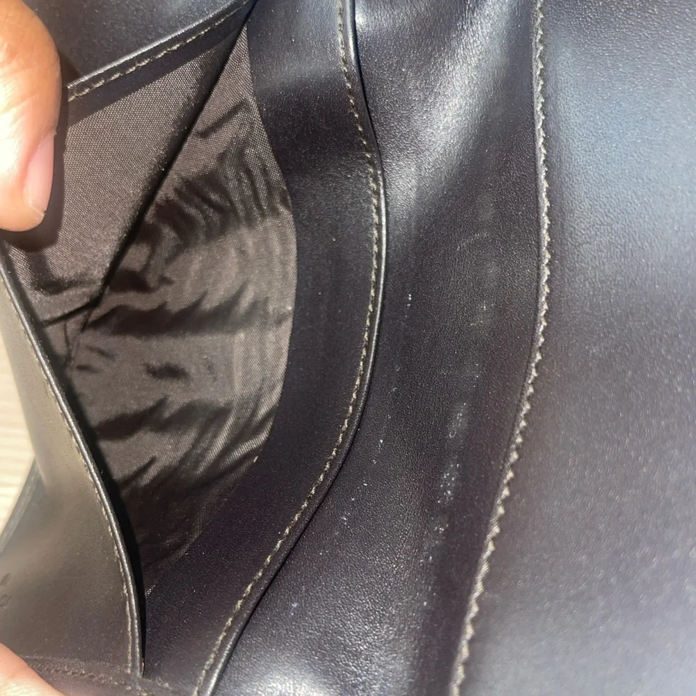 Vintage GUCCI GG Canvas Brown Drk Brown Lthr Bifold Diary Day Planner/Organizer - Picture 15 of 16